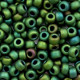 Miyuki seed beads 6/0 - Metallic matte iris dark green 6-2066